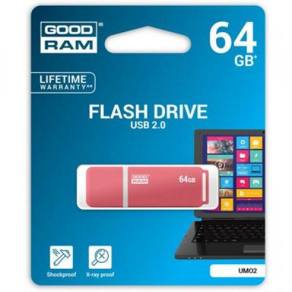 Флешка Goodram 64GB UMO2 Orange USB 2.0 (UMO2-0640O0R11)