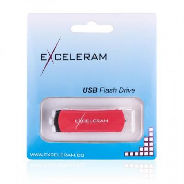 Флешка eXceleram 16GB P2 Series Red/Black USB 2.0 (EXP2U2REB16)