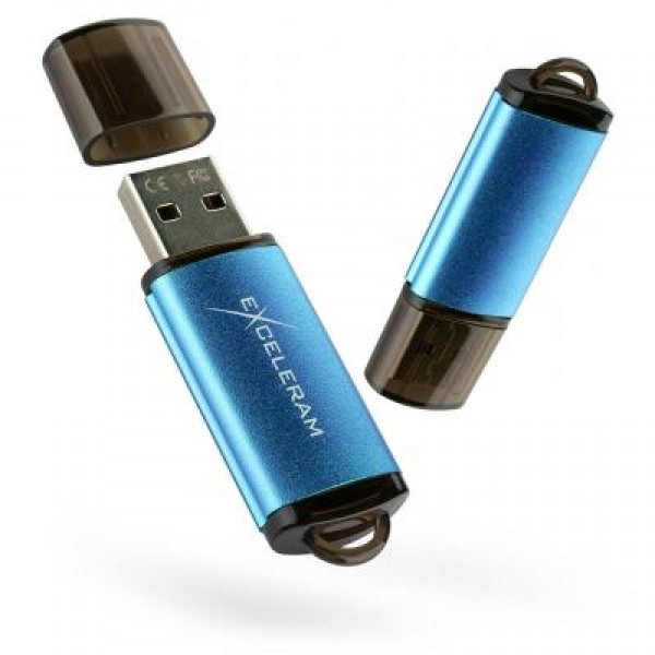 Флешка eXceleram 64GB A3 Series Blue USB 2.0 (EXA3U2BL64)