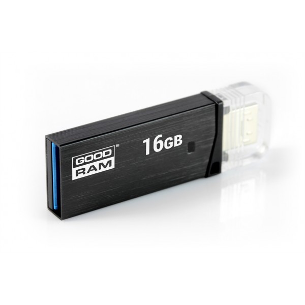 Флешка USB3.0 16GB OTG GOODRAM OTN3 (Twin) Black (OTN3-0160K0R11)