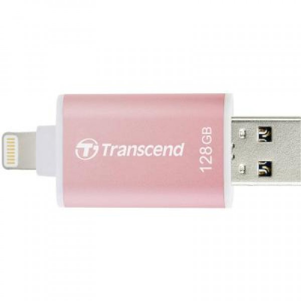 Флешка Transcend 128GB JetDrive Go 300 Rose Gold USB 3.1/Lightning (TS128GJDG300R)