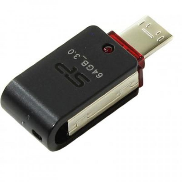 Флешка Silicon Power 64GB Mobile X31 USB 3.0 OTG (SP064GBUF3X31V1K)