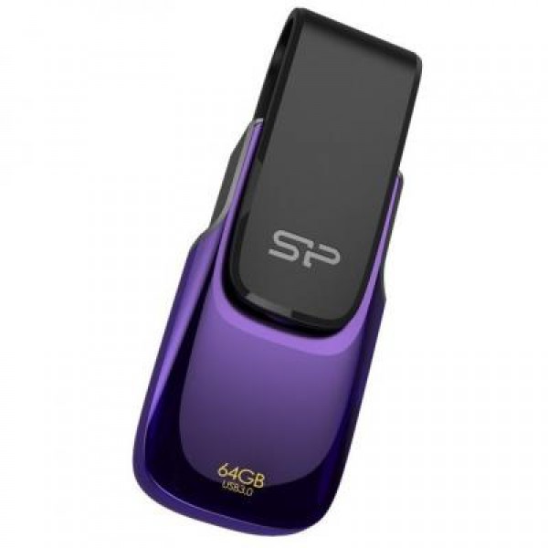 Флешка Silicon Power 64Gb Blaze B31 Purple USB 3.0 (SP064GBUF3B31V1U)