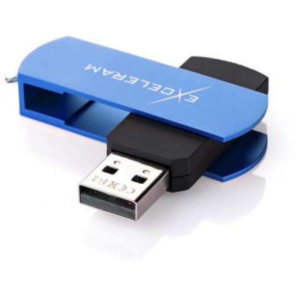 Флешка eXceleram 16GB P2 Series Blue/Black USB 2.0 (EXP2U2BLB16)