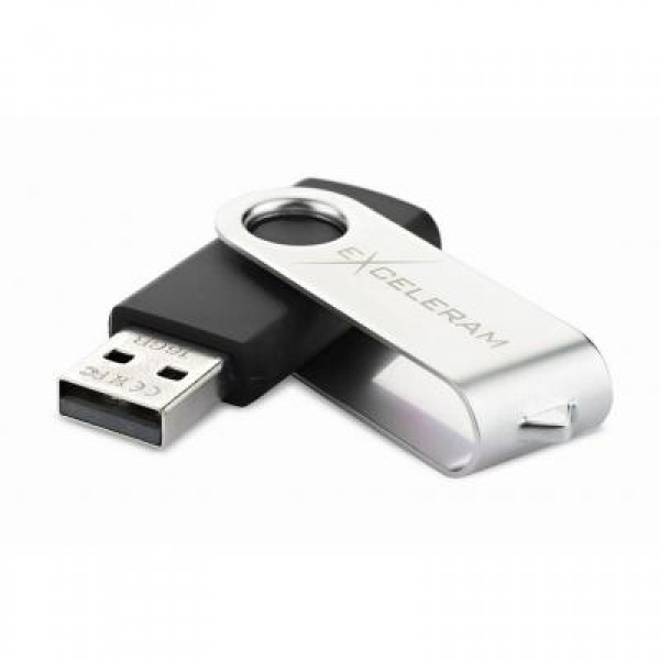 Флешка eXceleram 16GB P1 Series Silver/Black USB 2.0 (EXP1U2SIB16)