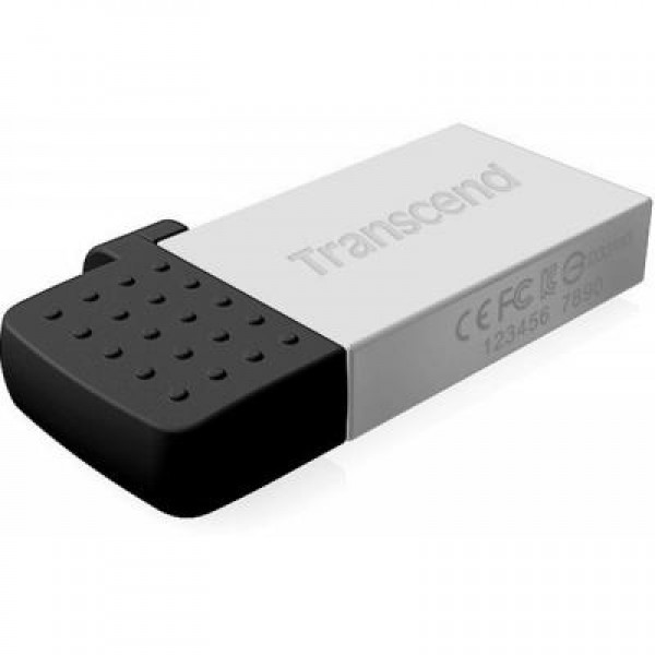 Флешка Transcend 32G On-The-Go Silver USB 2.0 (TS32GJF380S)