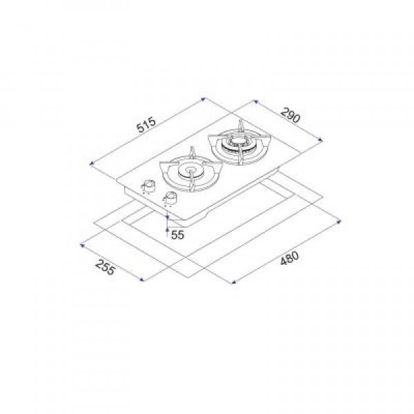 Варочная поверхность MINOLA MGG 31263 WH