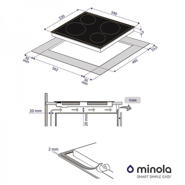 Варочная поверхность Minola MVH 6032 GBL RUSTIC