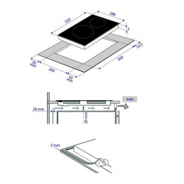 Варочная поверхность MINOLA MVH 3042 GBL