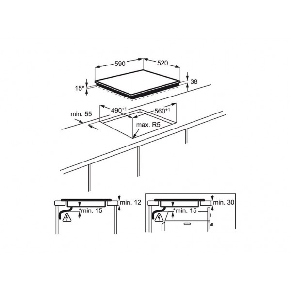 Варочная поверхность Electrolux CPE644RCC