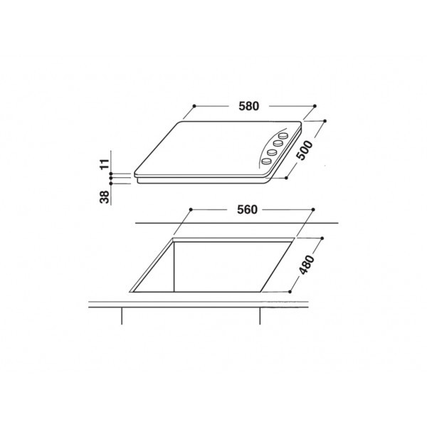 Варочная поверхность Indesit PAA 642 IX/I EE