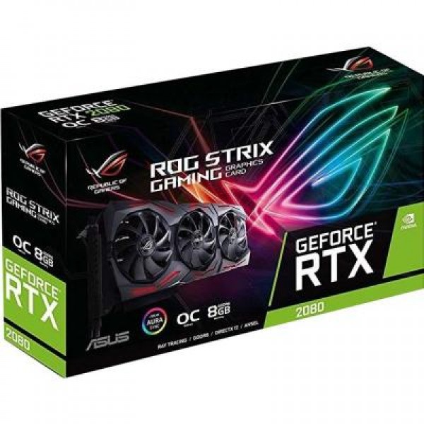 Видеокарта ASUS GeForce RTX2080 8192Mb ROG STRIX OC GAMING (ROG-STRIX-RTX2080-O8G-GAMING)