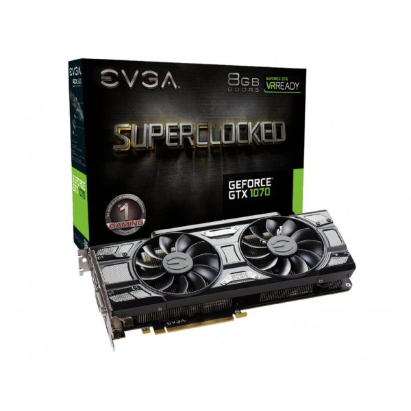 Видеокарта EVGA GeForce GTX 1070 SC GAMING ACX 3.0 Black Edition (08G-P4-5173-KR)