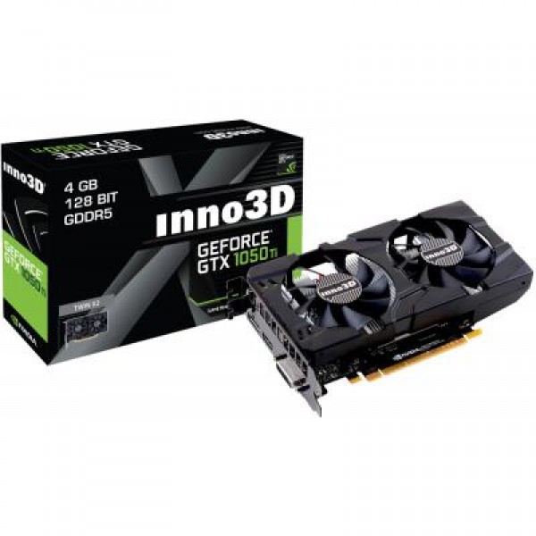 Видеокарта Inno3D GeForce GTX1050 Ti 4096Mb HerculeZ Twin X2 (N105T-1DDV-M5CM)