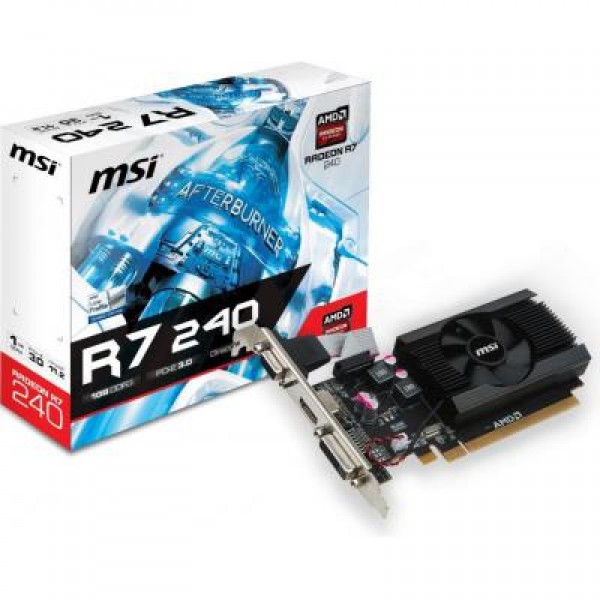 Видеокарта Radeon R5 240 1024Mb MSI (R7 240 1GD3 64b LP)