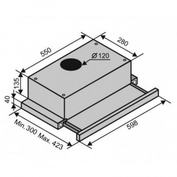 Вытяжка Ventolux GARDA 60 WH (650) IT H