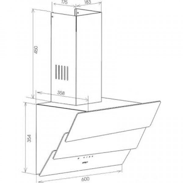 Вытяжка ZIRTAL FALCON 60 WH