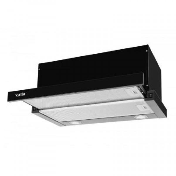 Вытяжка VENTOLUX GARDA 60 BK (1000) LED