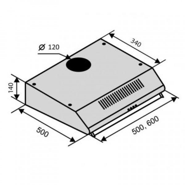 Вытяжка Ventolux ROMA 60 WH LUX