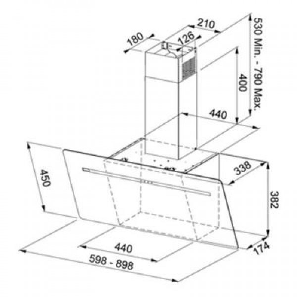 Вытяжка Franke Smart FPJ 905 V BK/BG (110.0441.355)