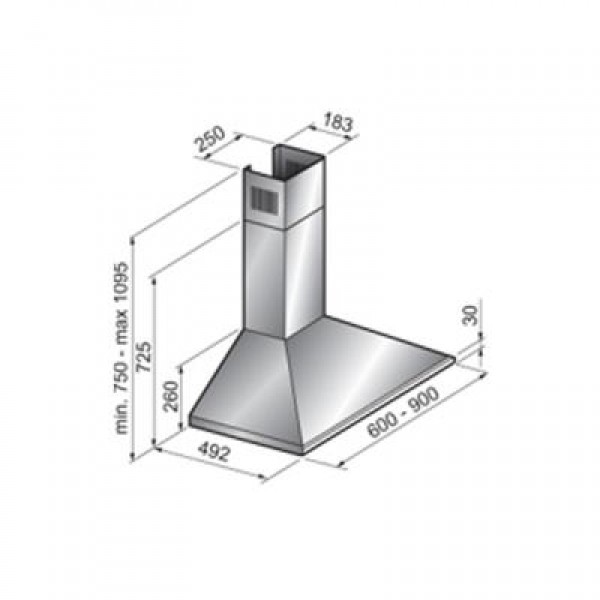 Вытяжка ZIRTAL OLIMPIA 60 WH