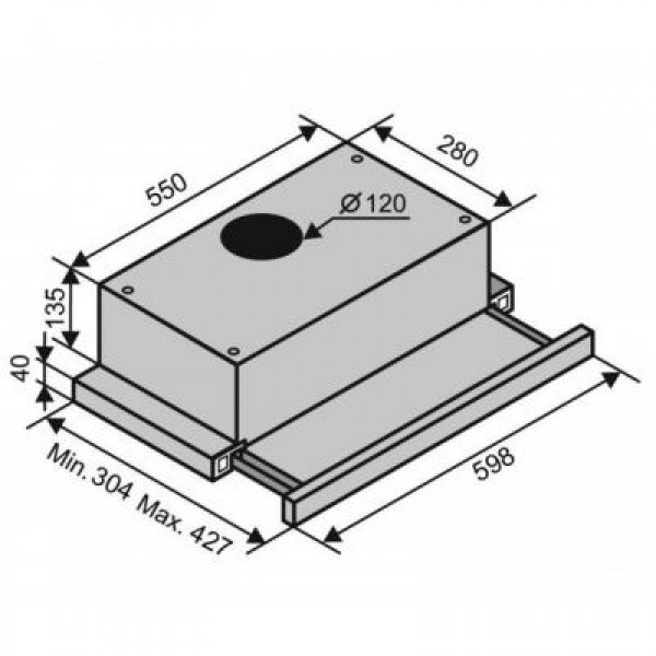 Вытяжка Ventolux GARDA 60 BG (650) IT H