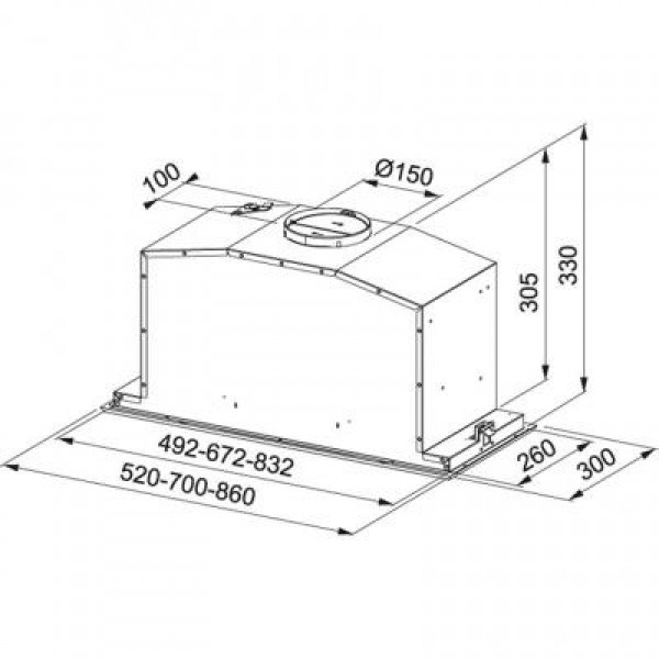 Вытяжка Franke Inca FBI 737 XS LED (110.0442.944)