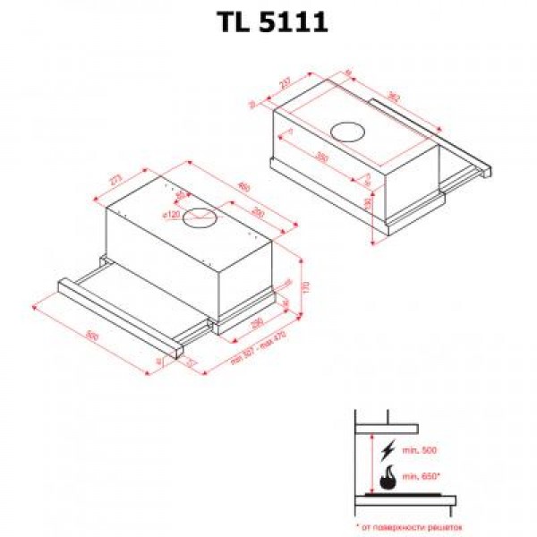 Вытяжка Perfelli TL 5111 I