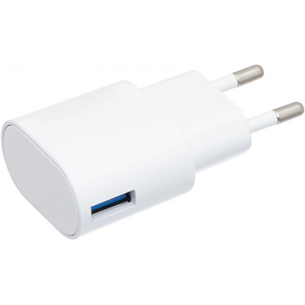 Зарядное устройство INKAX CD-24 Travel charger + Type-C cable 1USB 2.1A White