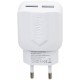 Зарядное устройство INKAX CD-21 Travel charger + Micro cable 2USB 2.1A White