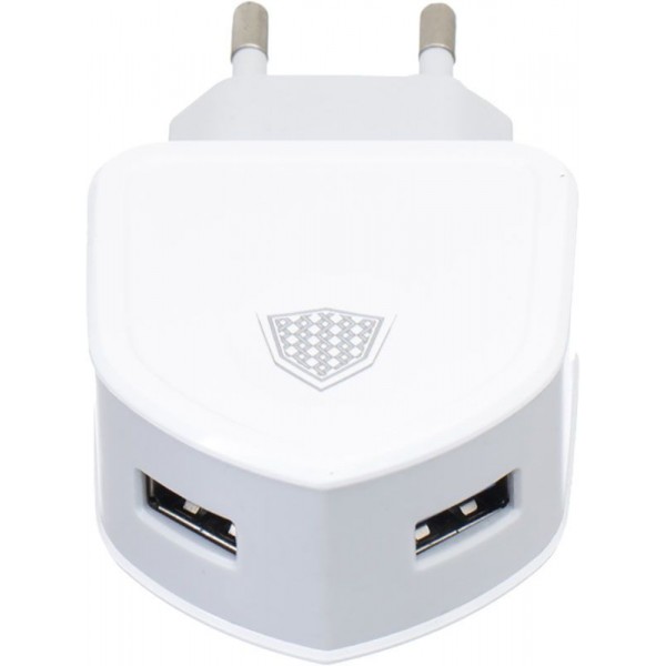 Зарядное устройство INKAX CD-18 Travel charger + Lightning cable 2USB 3.1A White