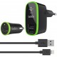 Зарядное устройство Belkin Travel charger 2USB 2.1A + Car charger 1USB 2.1A + Lightning cable Black