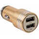 Автомобильное зарядное устройство GOLF GF-C06 Car charger 2USB 2.1A Gold