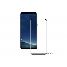 Защитное стекло для Samsung S8 Black Fullglue